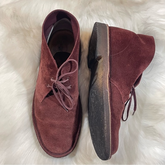 Clarks Originals Men’s Marron Suede Chukka Ankle Boots - Picture 7 of 8